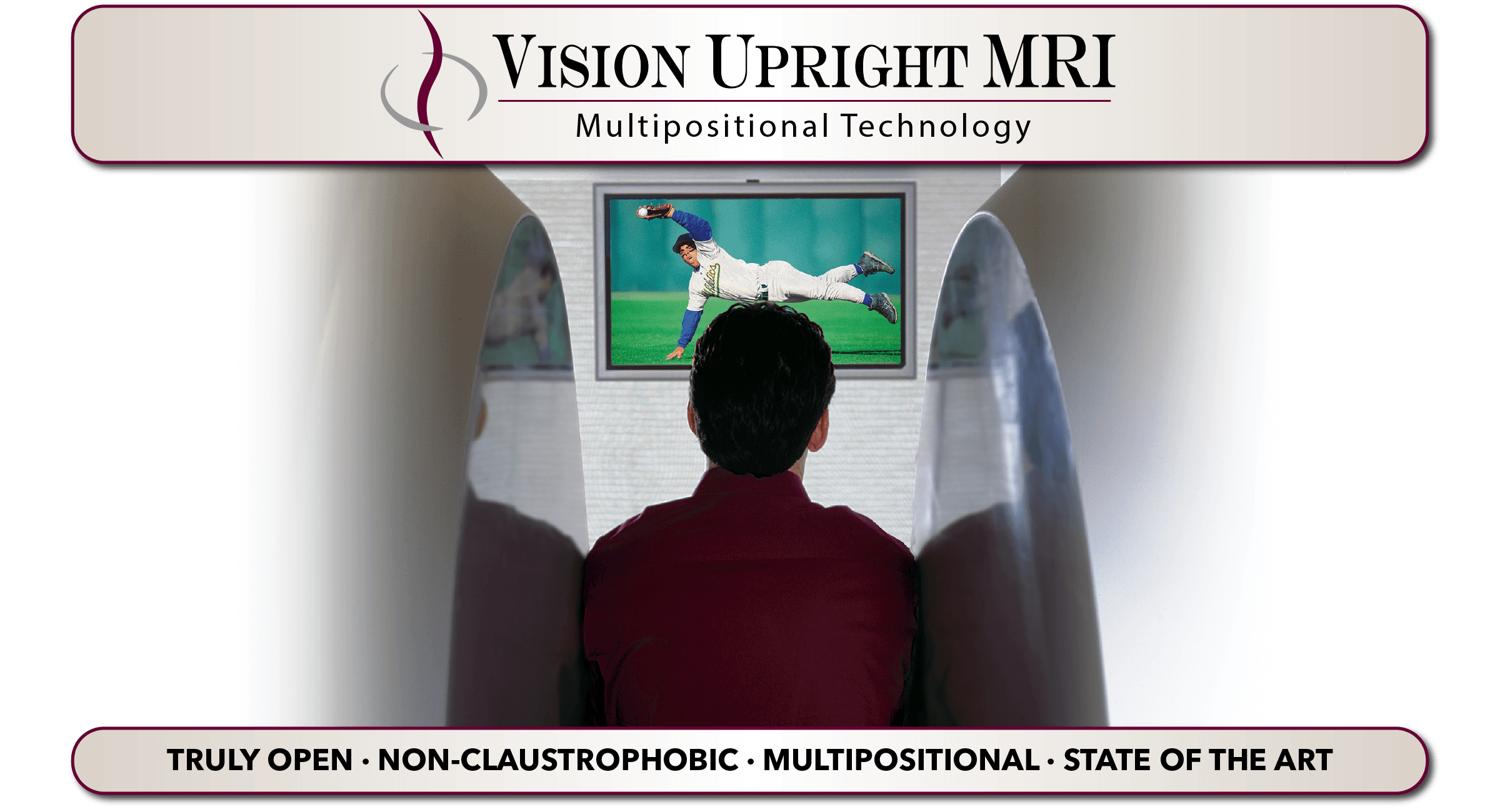 Vision MRI offers a state of the art standing truly open MRI